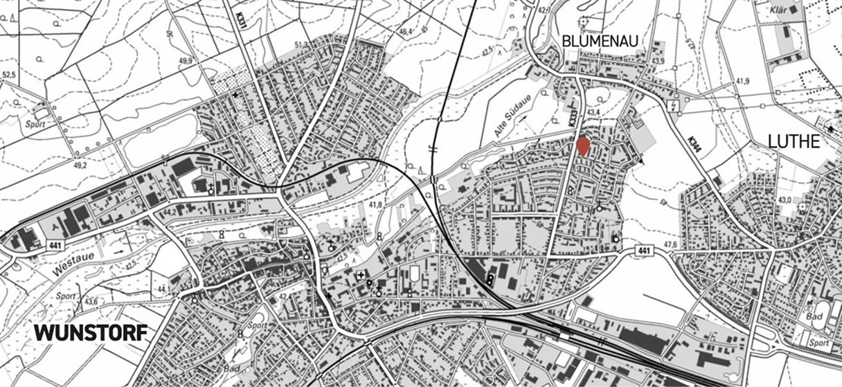 Kartenausschnitt Wunstorf